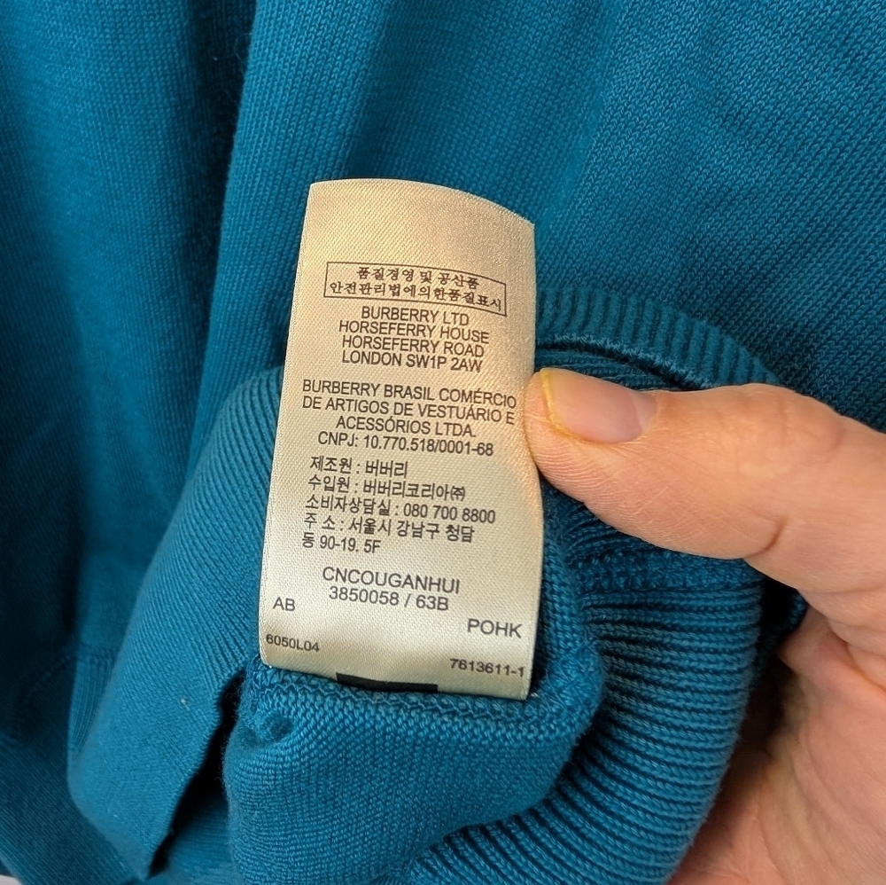 Burberry Brit cotton sweater size XXL in EUC - Picture 7 of 12